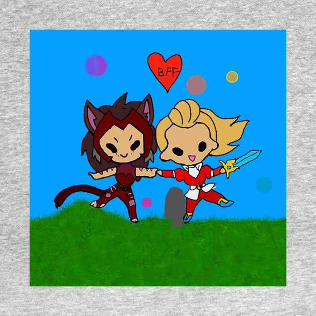 Baby Catra and Baby Adora BFF by TheThree